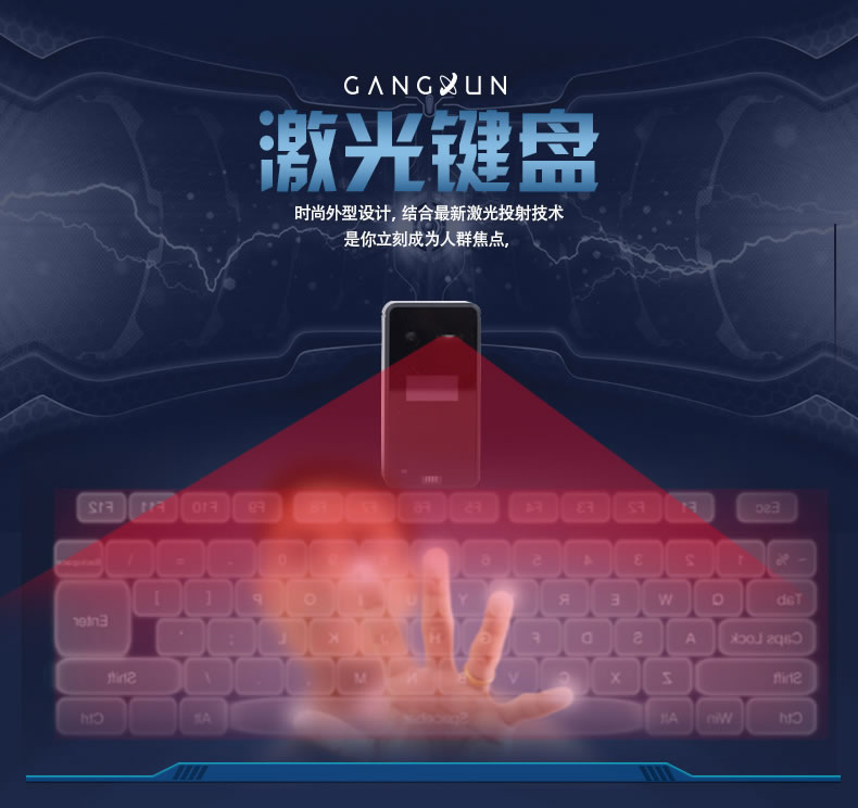 F1B激光投影键盘详情介绍一